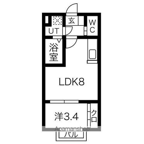 カーサ・ラヴァンド 2(1LDK/2階)の間取り写真