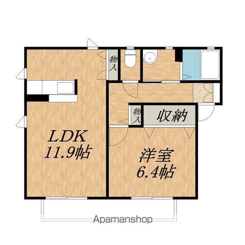 ボヌール上郷(1LDK/2階)の間取り写真