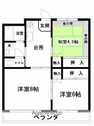 ワドーハイツ(3K/1階)の間取り写真