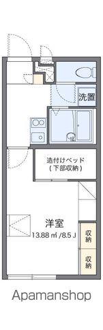 レオパレスハロー ハッシー(1K/2階)の間取り写真