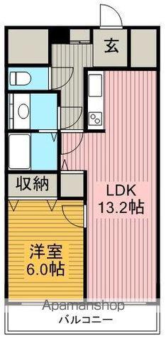 音羽本郷ビル(1LDK/2階)の間取り写真