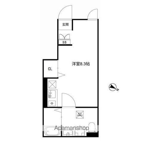 MQUARTO梅郷Ⅰ(ワンルーム/1階)の間取り写真