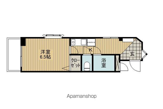 レジデンス923上諏訪(1K/3階)の間取り写真