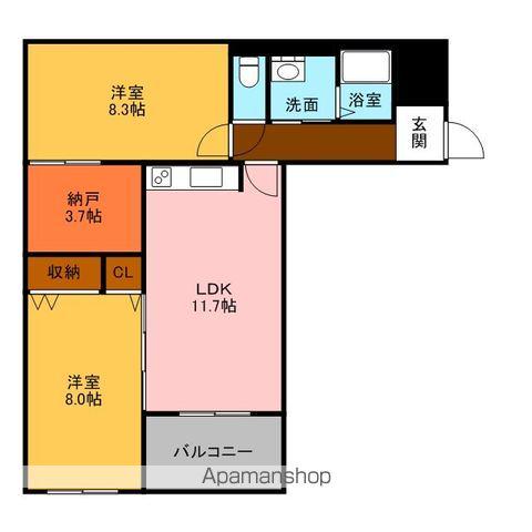 プレステージ(2LDK/1階)の間取り写真