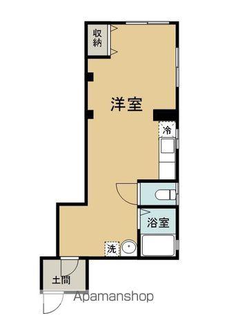 高瀬アパート(ワンルーム/1階)の間取り写真