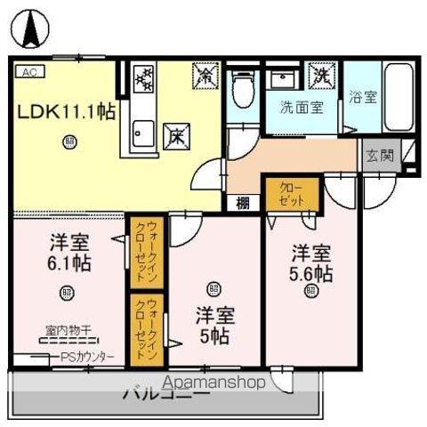 D-ROOM京都壬生(3LDK/1階)の間取り写真