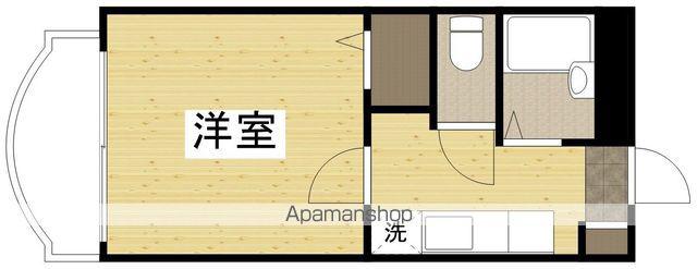 セントリヴィエール南方(1K/1階)の間取り写真