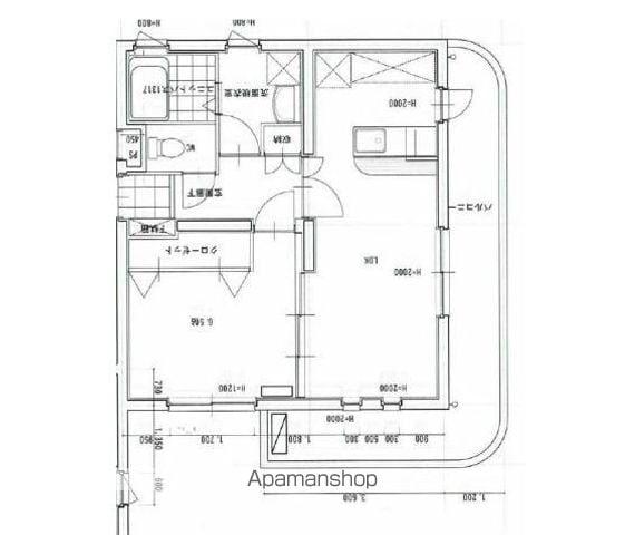 TPCマンションV(1LDK/1階)の間取り写真