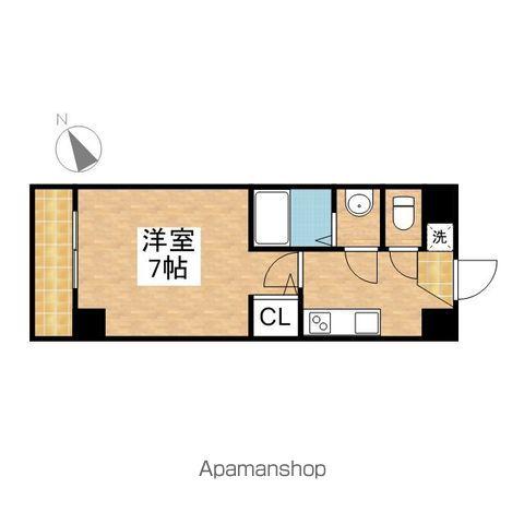 H2マンション(1K/4階)の間取り写真