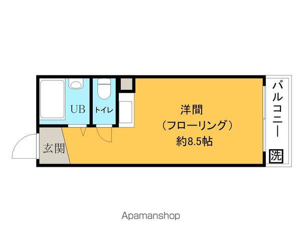 グランセオ泉佐野(ワンルーム/3階)の間取り写真