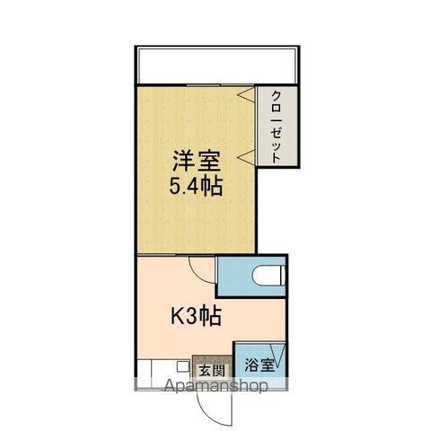 小坂アパート(1K/1階)の間取り写真