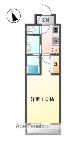 リルシア(1K/2階)の間取り写真