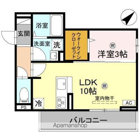 DーROOM 後三条(1LDK/2階)の間取り写真