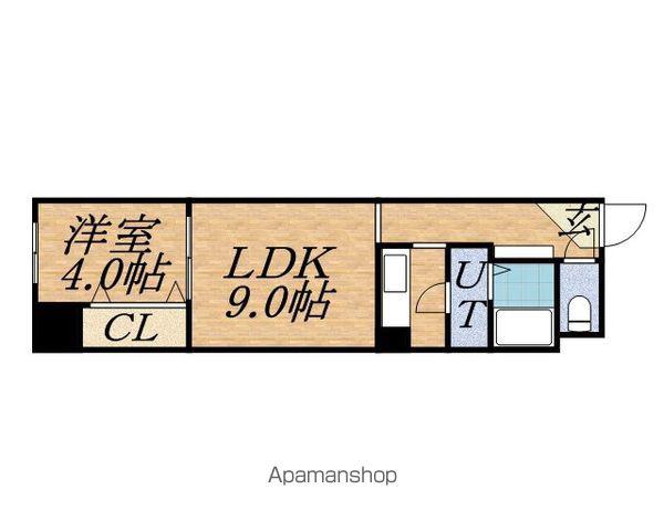 パークヒルズ中央12(1LDK/9階)の間取り写真