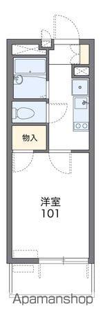 レオパレスグリーンビュー和田(1K/2階)の間取り写真
