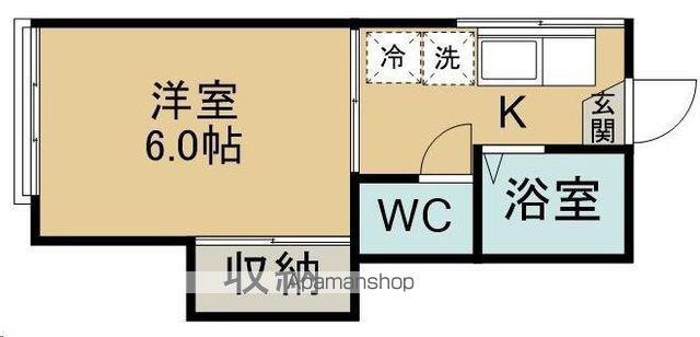 コーポオリエント(1K/2階)の間取り写真