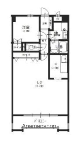 エスト加賀野(1LDK/6階)の間取り写真