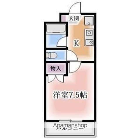 愛知環状鉄道 愛環梅坪駅 徒歩14分 4階建 築34年(1K/2階)の間取り写真