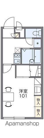 レオパレスグロウシード(1K/1階)の間取り写真