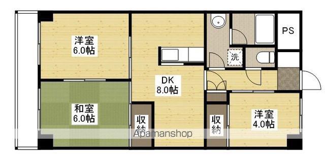 前田ハイツⅡ(3DK/3階)の間取り写真