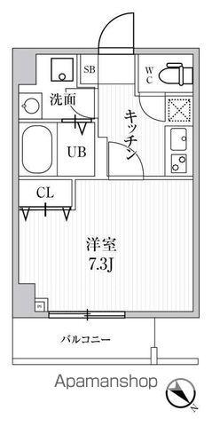 ALTERNA池袋イースト(1K/1階)の間取り写真