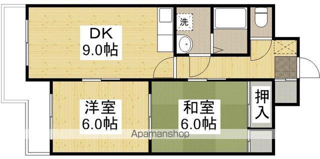エーデルハイムK(2DK/3階)の間取り写真