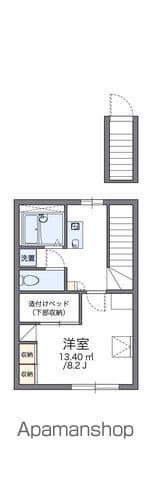 レオパレスWINGいわぶち(1K/2階)の間取り写真