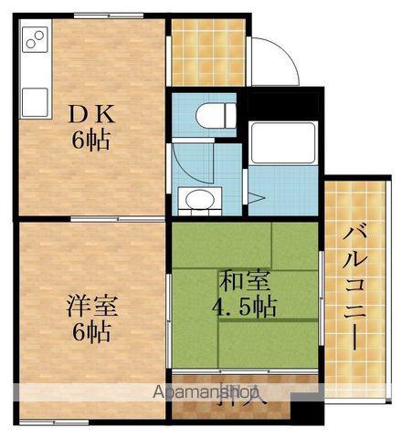 豊マンション(2DK/4階)の間取り写真