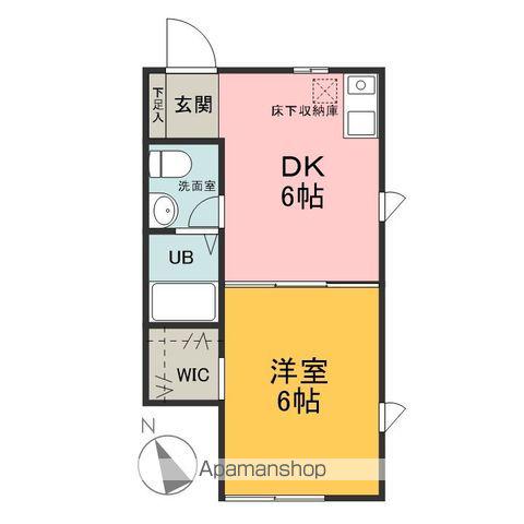 グランオーベスト(1DK/1階)の間取り写真