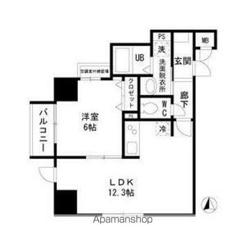 P-SQUARE SHUMOKU(1LDK/10階)の間取り写真