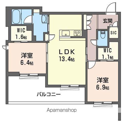 セント・リビエ(2LDK/3階)の間取り写真