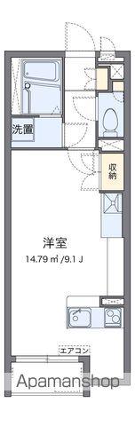 ミランダクオーレ(ワンルーム/2階)の間取り写真