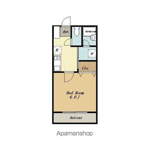 BLOSSOM GARDEN A(1K/1階)の間取り写真