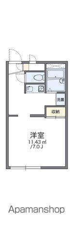 レオパレスミレナリス(1K/2階)の間取り写真