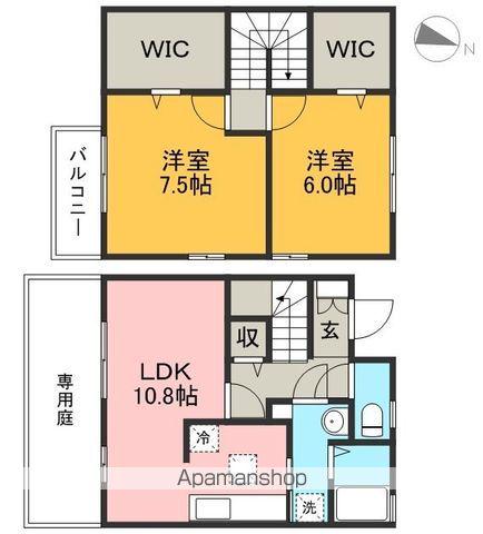 ドルフ東久万Ⅱ(2LDK)の間取り写真