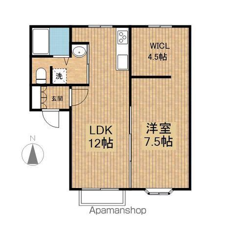 レジデンス金岡(1SLDK/2階)の間取り写真