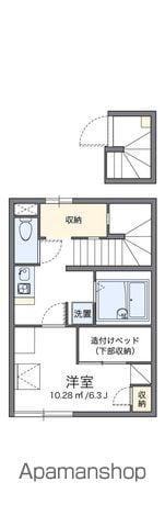 レオパレスJ(1K/2階)の間取り写真