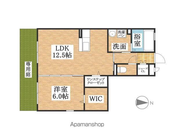 グランコート(1LDK/1階)の間取り写真
