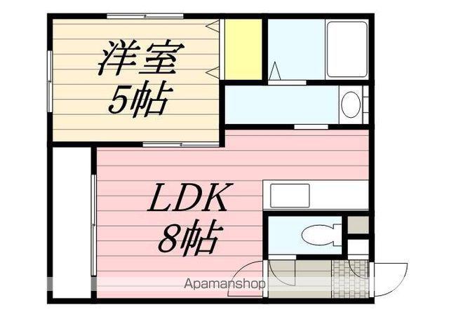 メゾンクー・ドゥ・・クールⅣ(1LDK/2階)の間取り写真