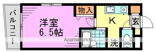 ロイヤル高円寺(1K/1階)の間取り写真