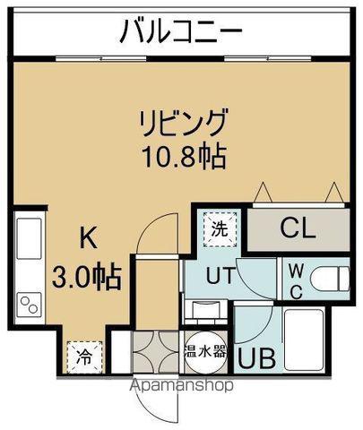 メゾンパティオ赤川(1K/1階)の間取り写真