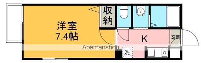 フリーダムONE(1K/2階)の間取り写真