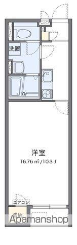 クレイノサンセーズ(1K/1階)の間取り写真