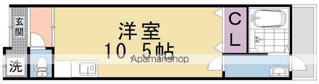 阪急電鉄京都線 西院駅(阪急) 徒歩5分 1階建 築65年(ワンルーム)の間取り写真