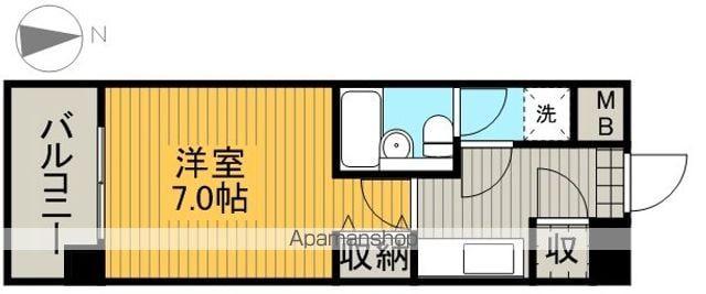 ライオンズマンション泉第2(1K/9階)の間取り写真