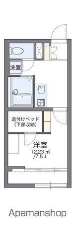 レオパレスソシア(1K/2階)の間取り写真