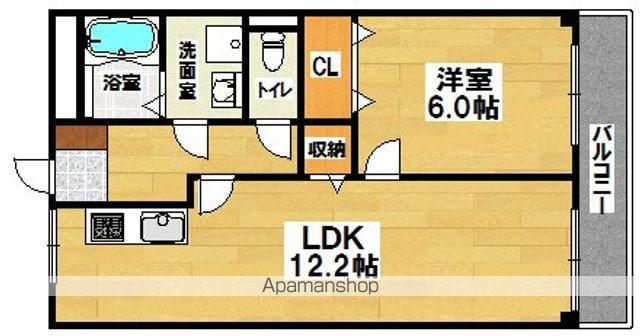 レジデンスサカタ(1LDK/2階)の間取り写真