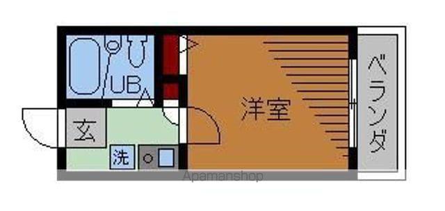 ジョイフルオークラ23(1K/2階)の間取り写真