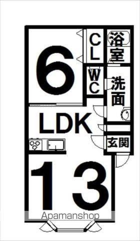 サンコート(1LDK/1階)の間取り写真