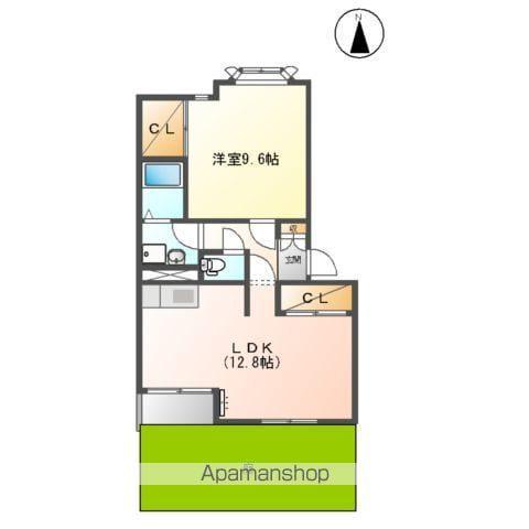 メゾン アルカディア(1LDK/1階)の間取り写真